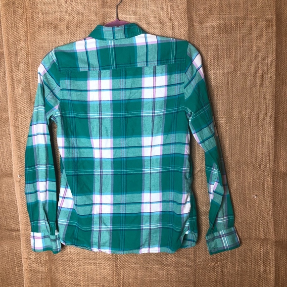 American Eagle Outfitters SZ S Plaid Flannel - Picture 4 of 6